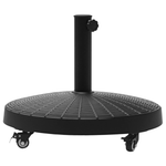 Outsunny Resin Patio Umbrella Base Parasol Stand Weight Deck Holder w/ Wheels Outdoor - Parasol