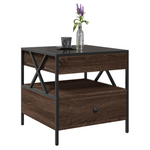 VidaXL Coffee Table 50x50x51 Cm Infinity LED Mirror RGB Living Room Accent For Modern Living Rooms by vidaXL