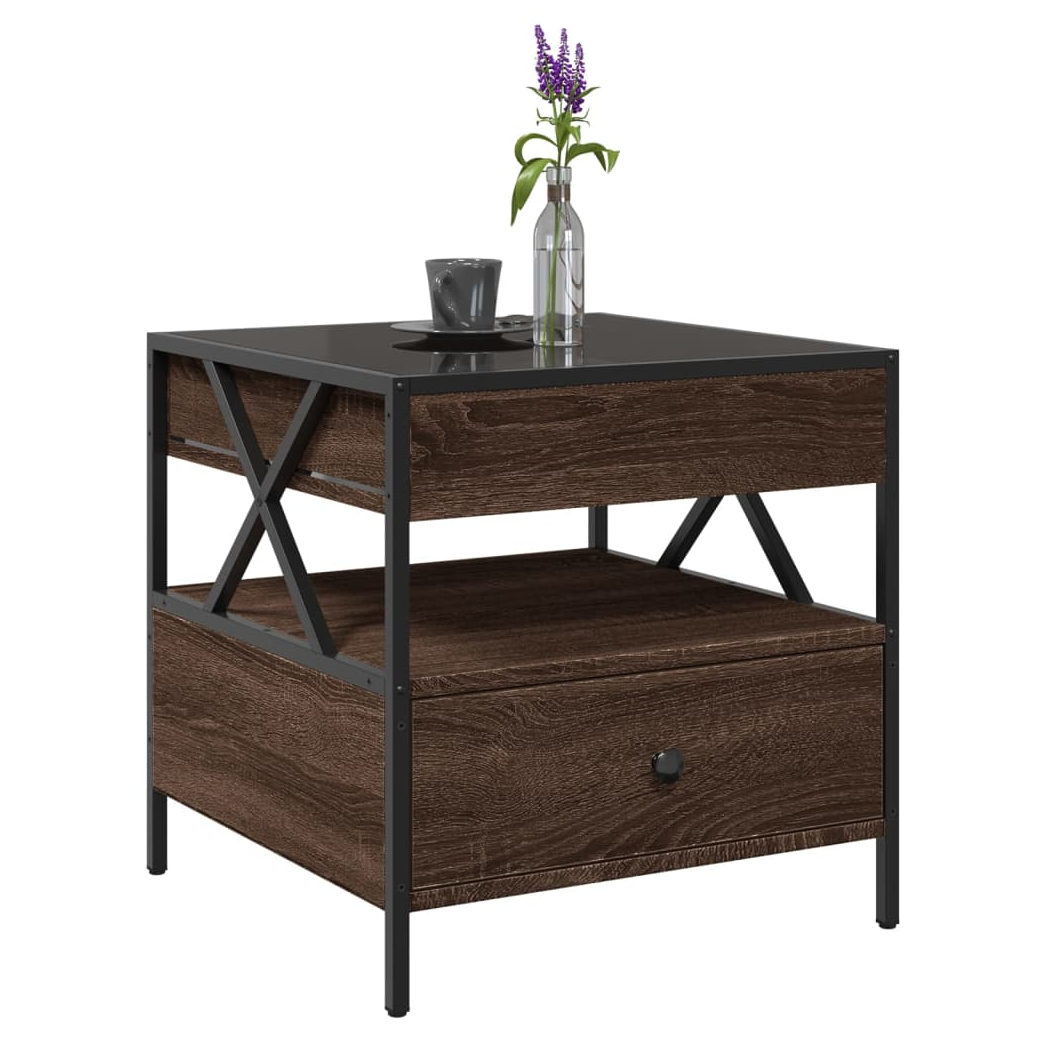 VidaXL Coffee Table 50x50x51 Cm Infinity LED Mirror RGB Living Room Accent For Modern Living Rooms by vidaXL