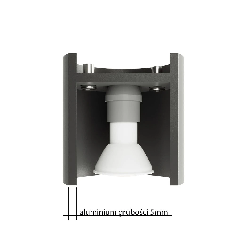 Tiube Aluminium Ceiling Light 12x12x11cm GU10 Modern Minimalist For Living Rooms by Sollux Lighting
