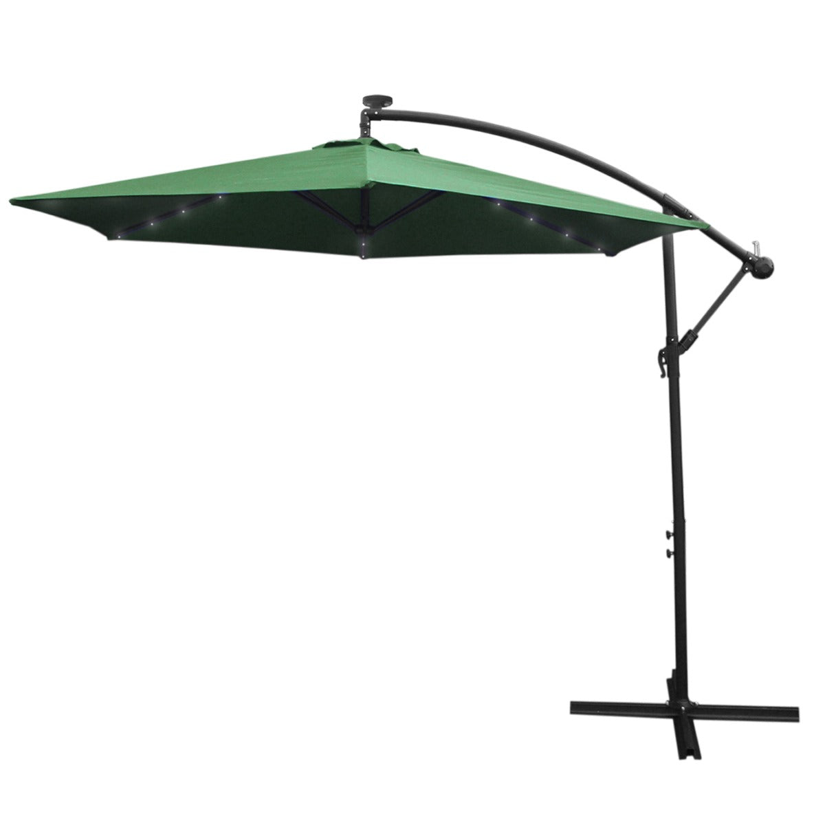 Premium Cantilever Parasol 3m LED Garden