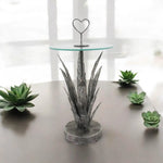 MSL 79CM METAL TABLE leaf design - Lamp