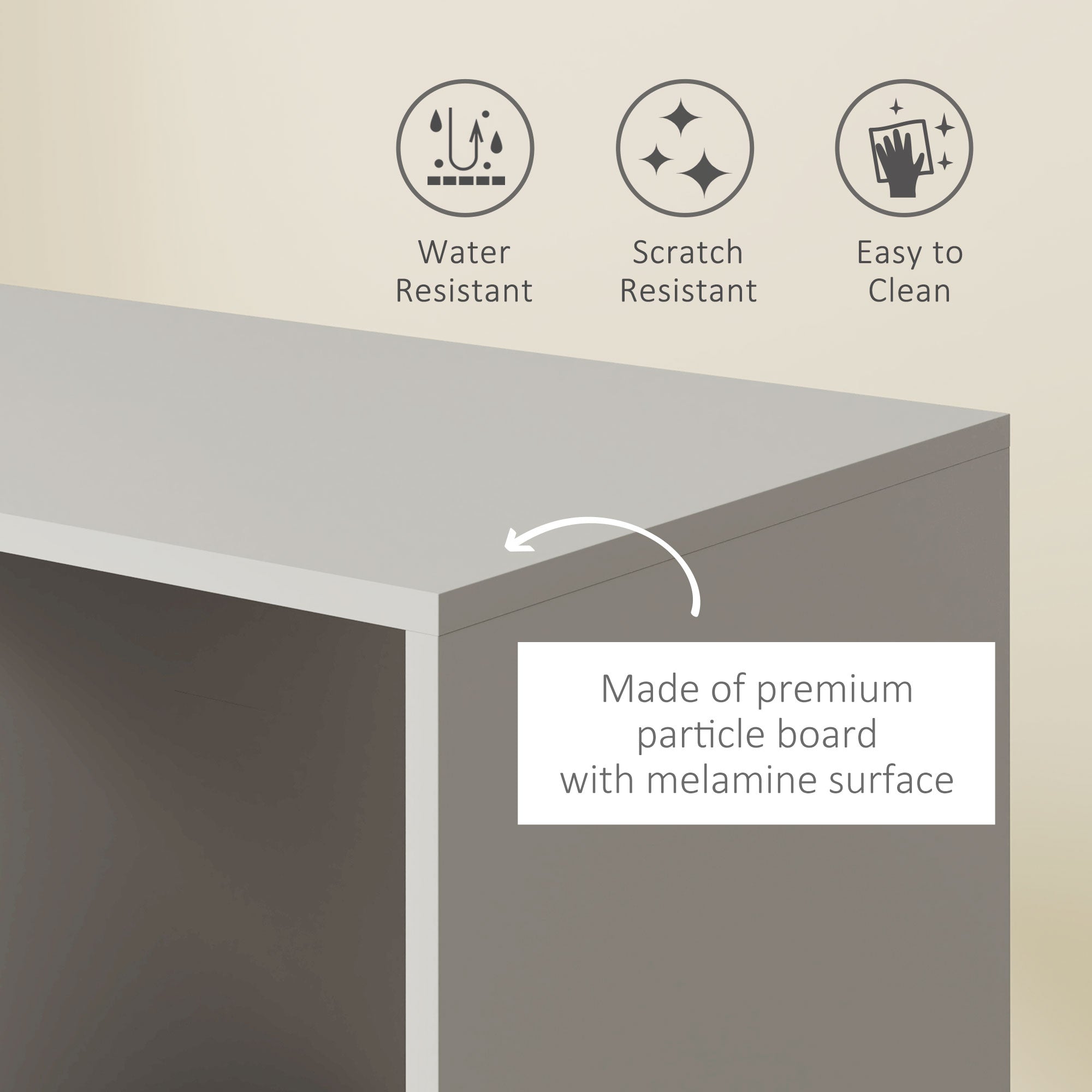 HOMCOM Rolling Open Wardrobe Hanging Rail Storage Shelves for Clothes, Grey - Home Symphony