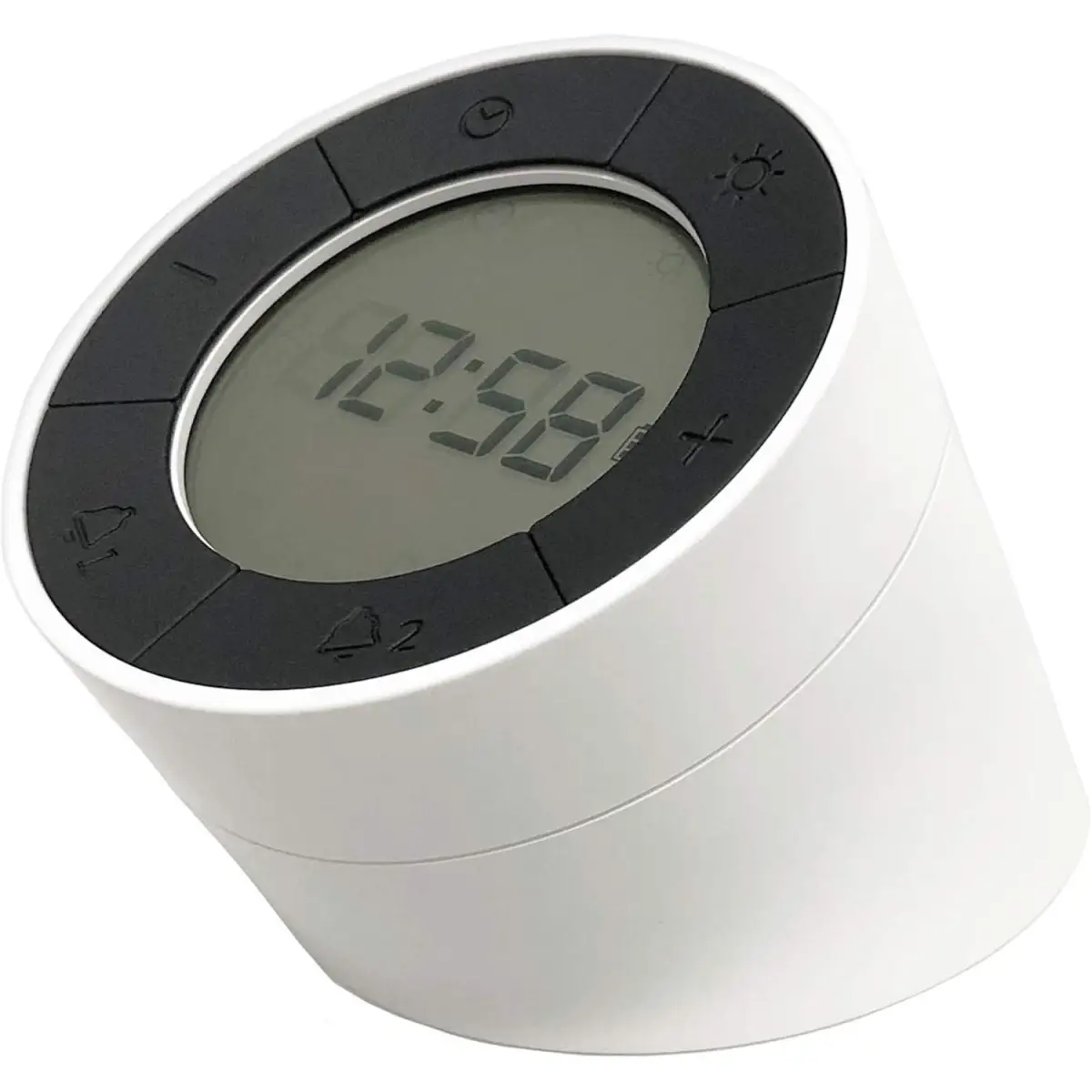 Acctim Acctim Jowie Dual Digital Alarm Clock/Nightlight Superbrite with Light Touch Sensor White - Clock