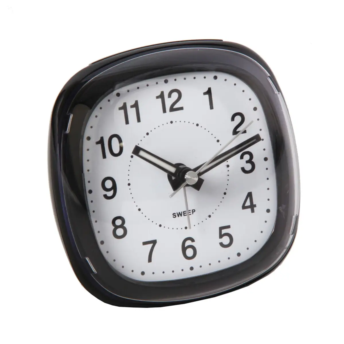 Widdop Wm Widdop Alarm Clock Dome Lens Sweep Snooze Light - Black - Clock
