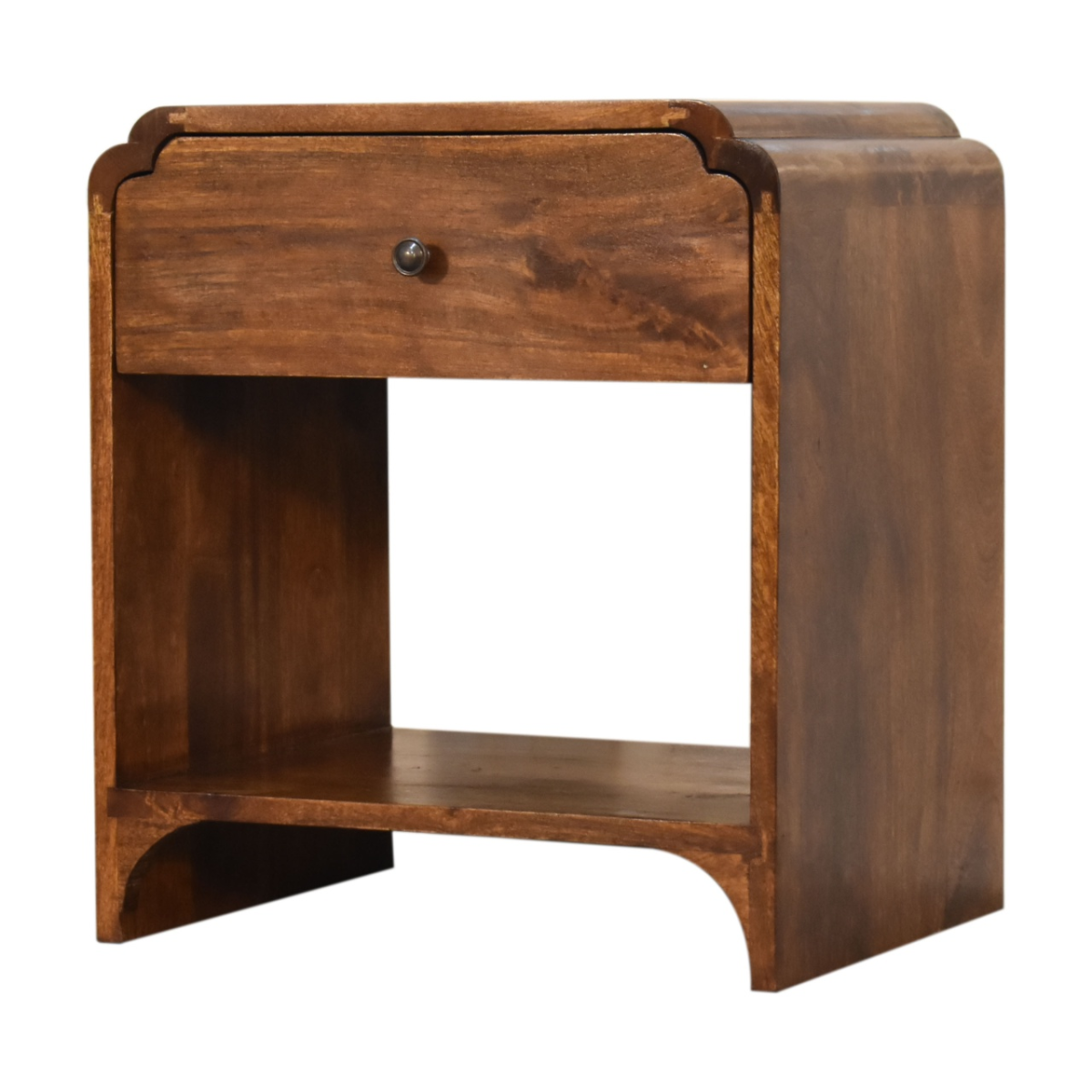 Artisan Furniture Bedside Table Solid Wood Drawer And Shelf For Bedroom Storage Solutions - Artisan Furniture - Home Symphony