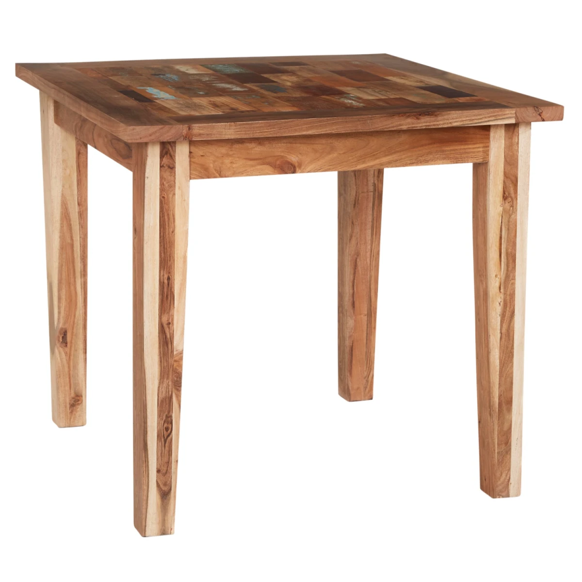 Indian Hub Coastal Small Dining Table Solid Reclaimed Wood for Homes - Dining Table