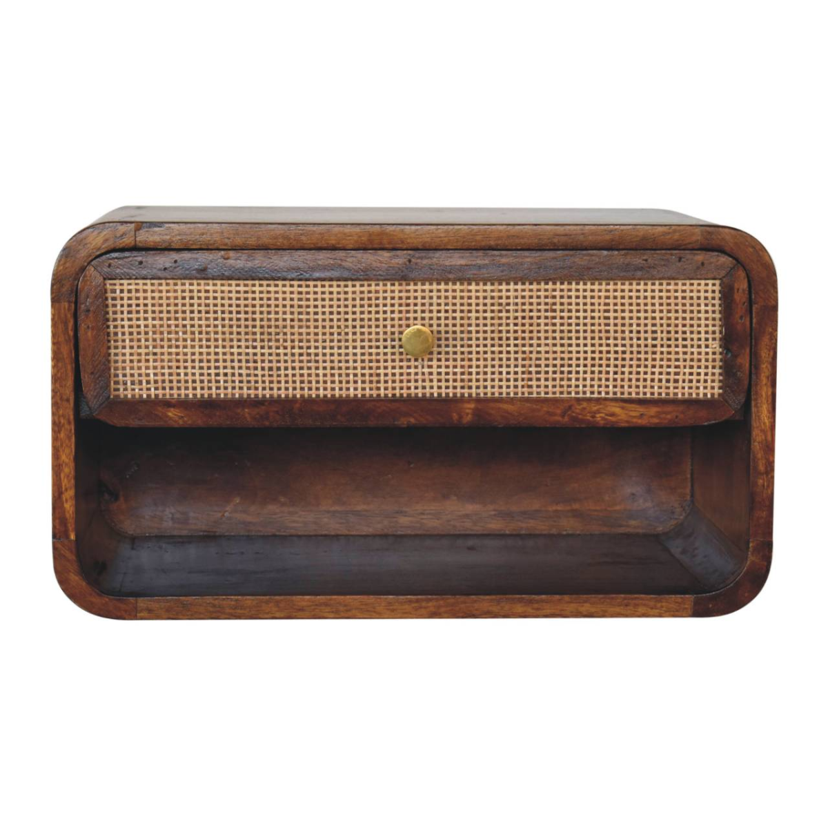 Artisan Bedside Cabinet 3-Drawer Woven Front