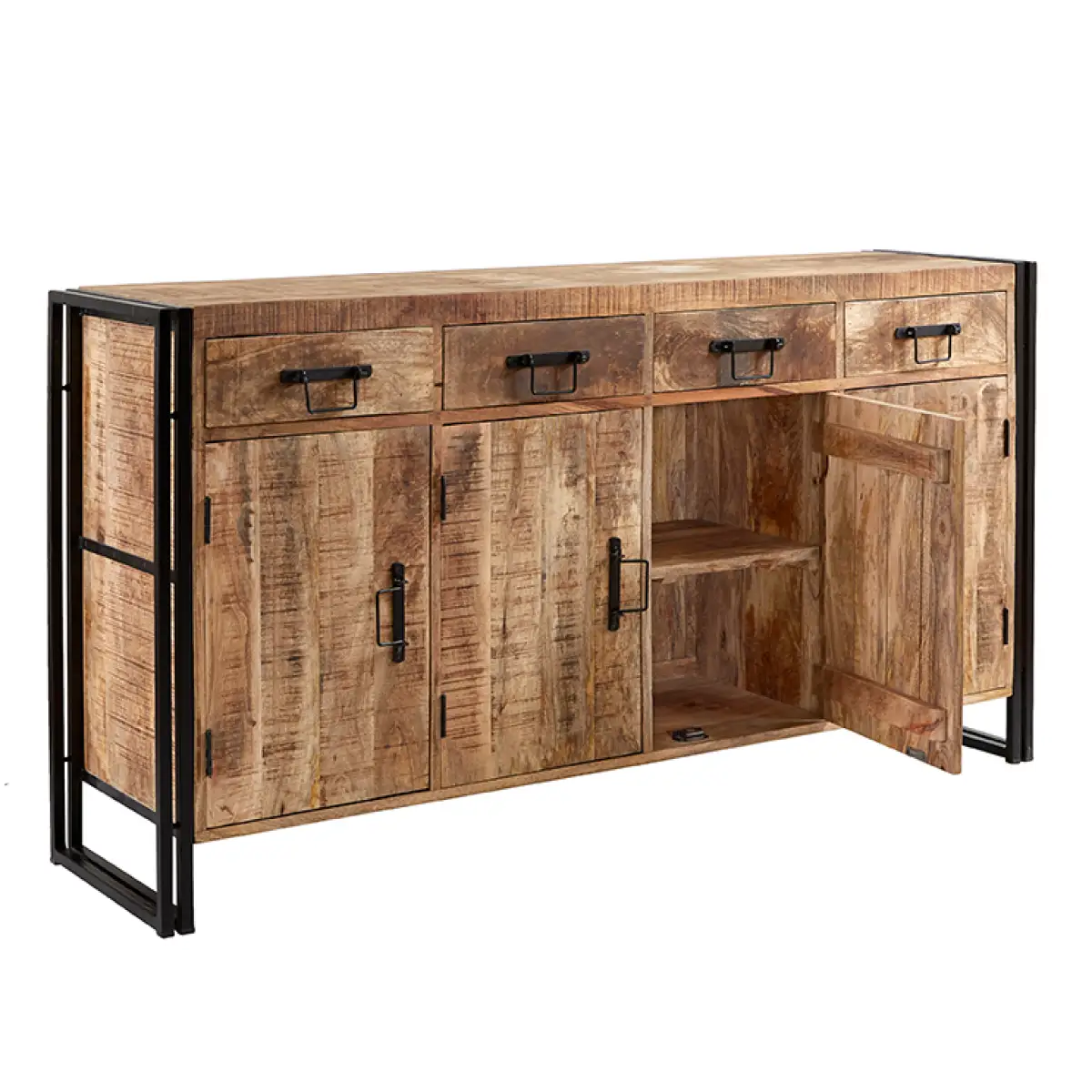 Indian Hub Cosmo Industrial Extra Large Sideboard - Sideboard