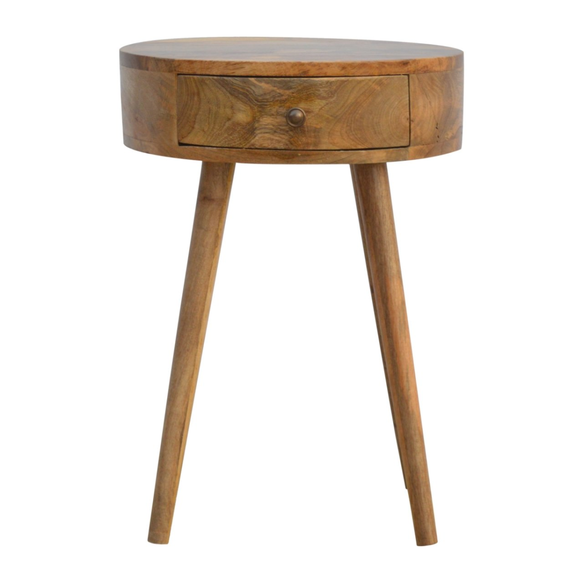 Artisan Bedside Round Solid Mango Wood Home Decor - Artisan Furniture - Home Symphony