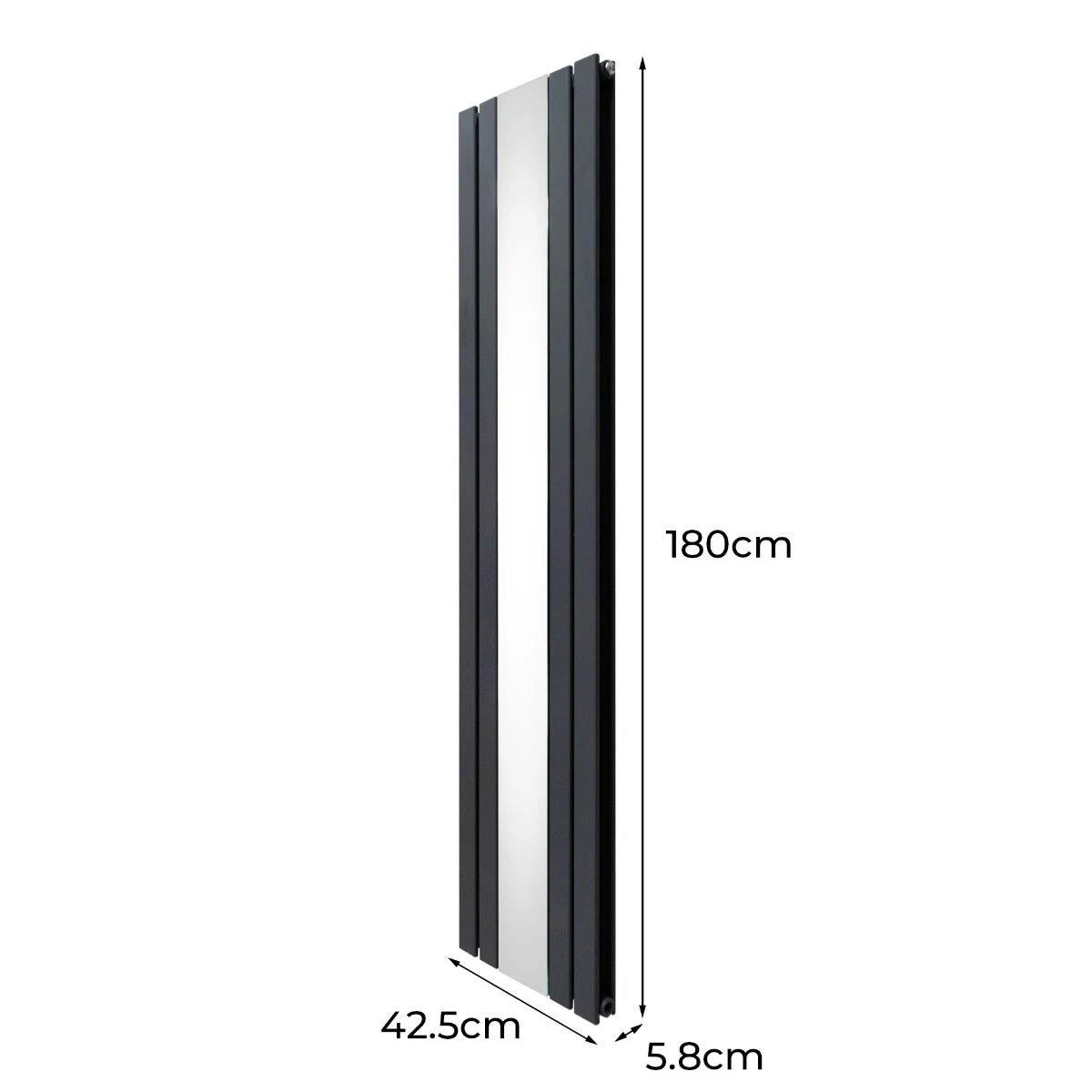Premium Radiator 1800x425mm Mirror Living Room by Monster Shop