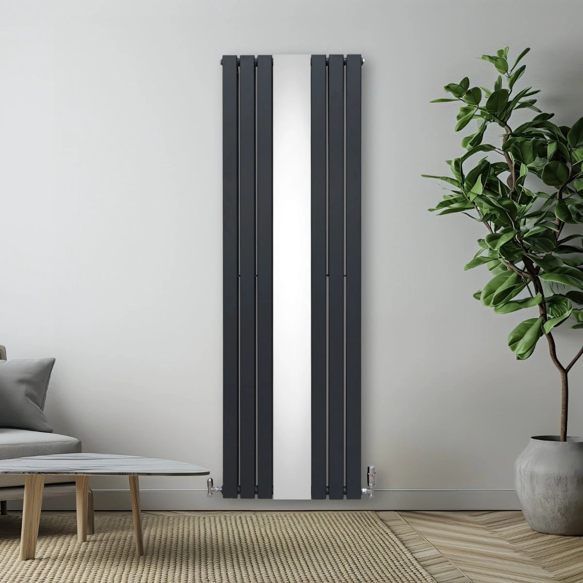 Monster Shop Premium Flat Mirror Radiator 1800mm x 565mm Home - Radiator
