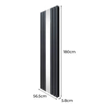 Monster Shop Premium Flat Mirror Radiator 1800mm x 565mm Home - Radiator