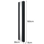 Premium Oval Mirror Radiator 1800x380mm Homes by Monster Shop