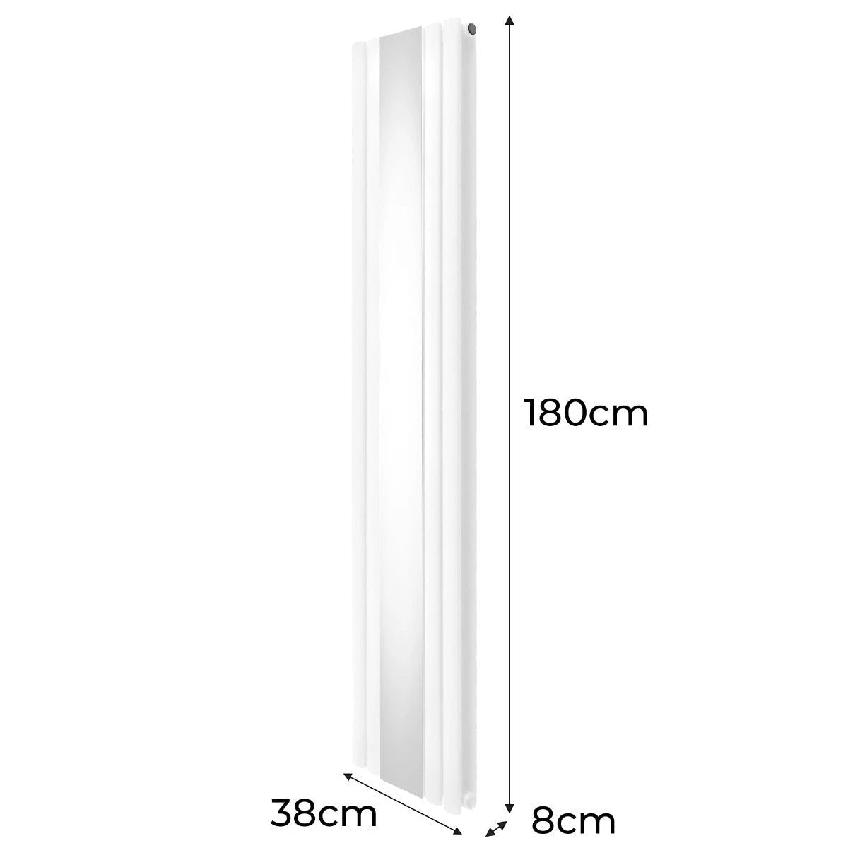 Quality Oval Radiator 1800x380 Central Mirror Home by Monster Shop