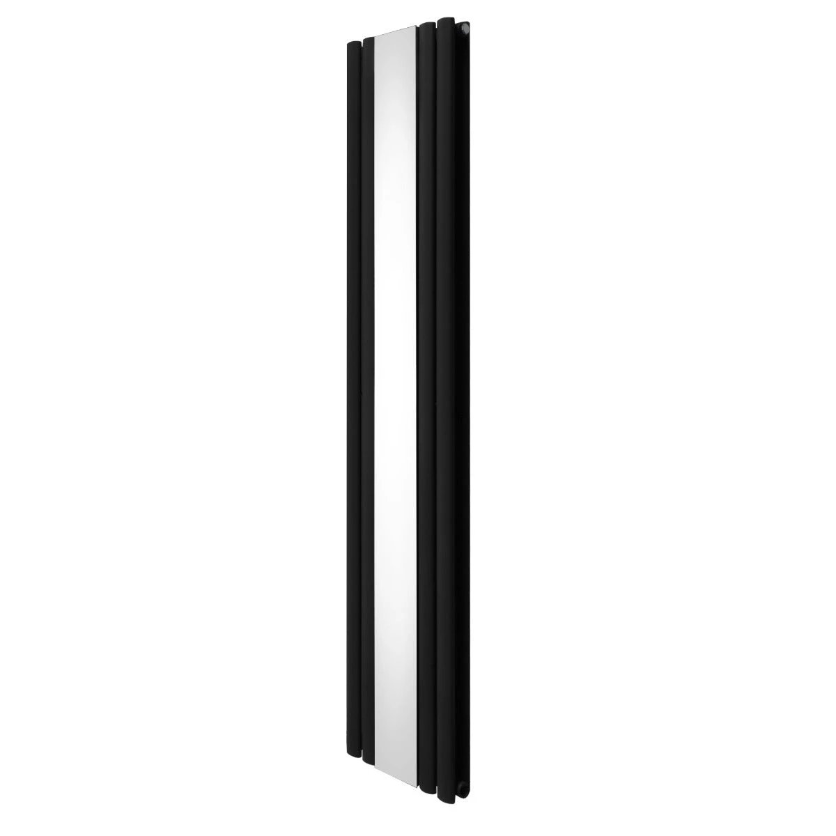 Syncx Oval Mirror Radiator 1800mm x 380mm Central Mirror Black Finish for Modern Homes by Monster Shop