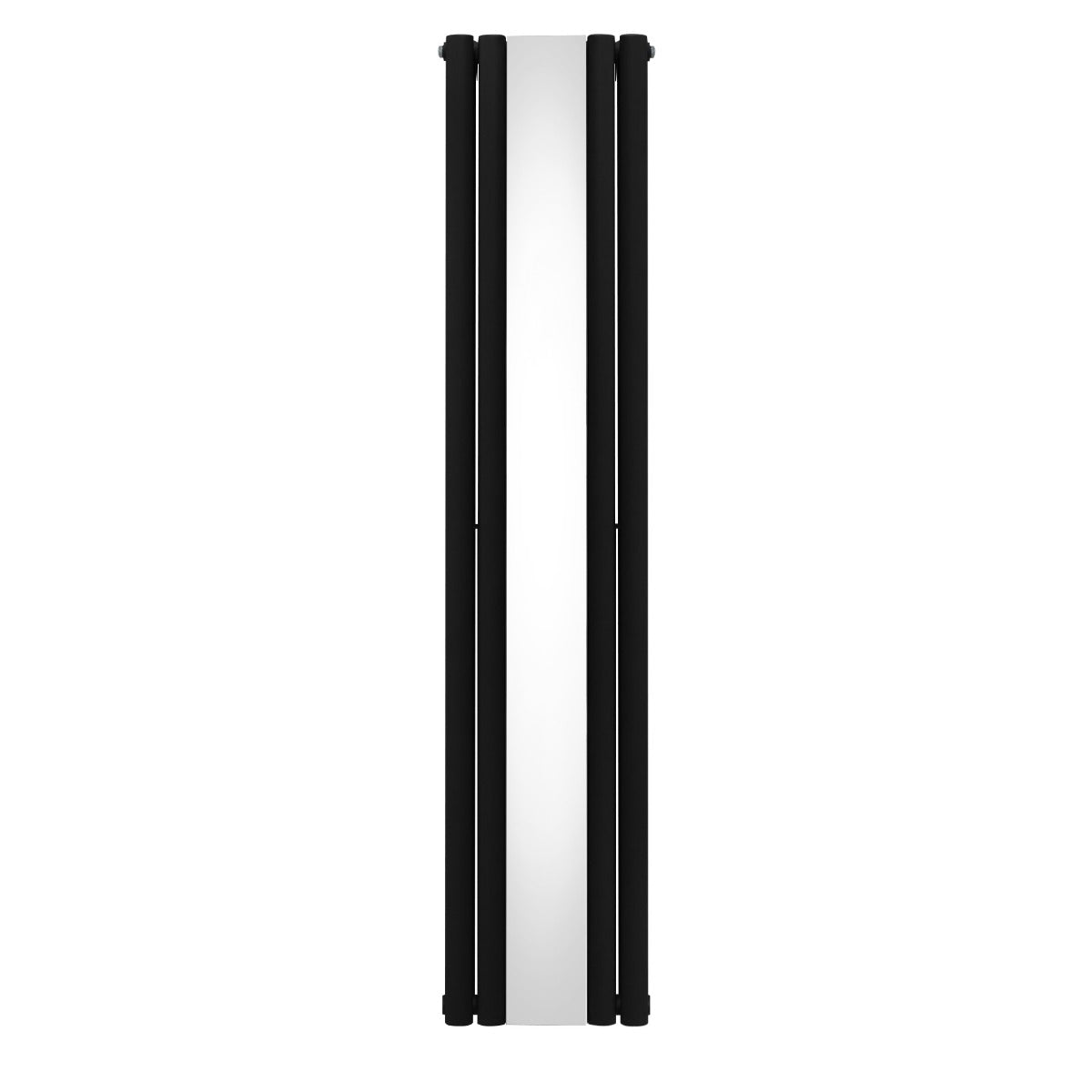 Syncx Oval Mirror Radiator 1800mm x 380mm Central Mirror Black Finish for Modern Homes