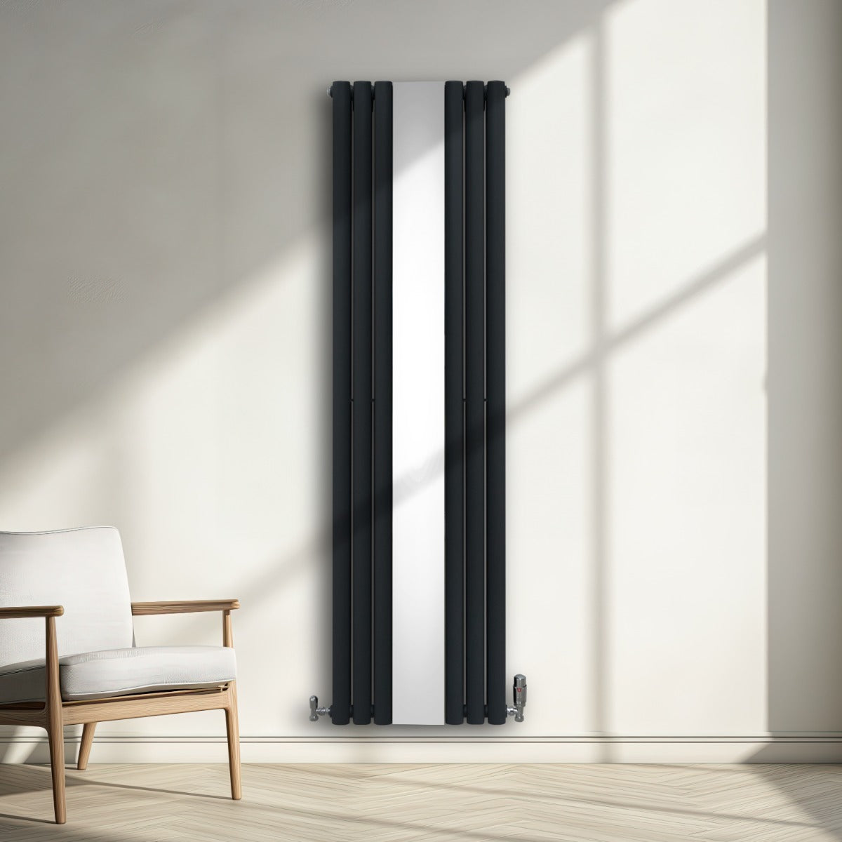 Syncx Oval Radiator 1800x500 Mirror Grey Home