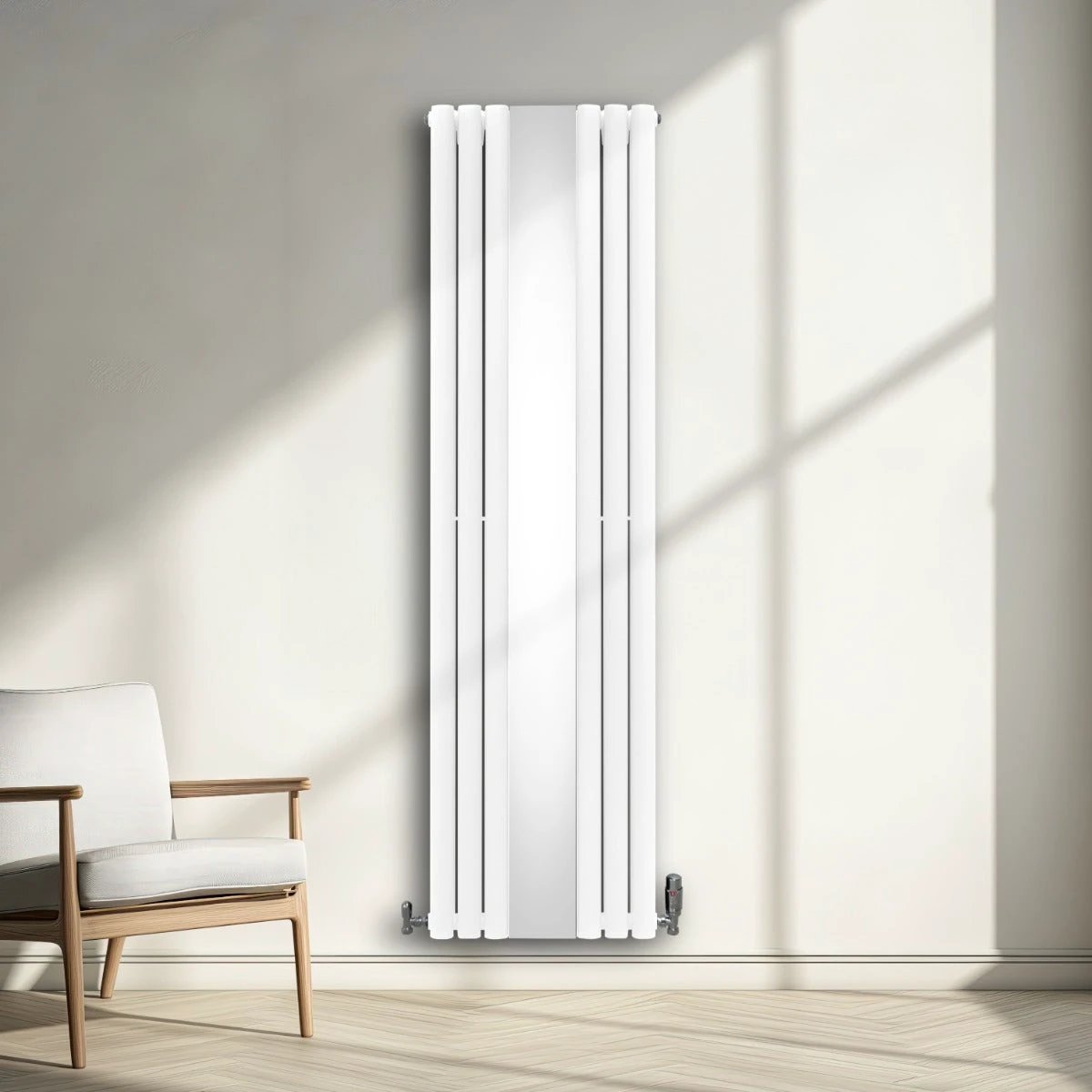 Monster Shop Premium Oval Radiator 1800x500mm Mirror Home - Radiator