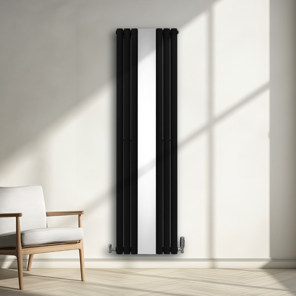 Premium Oval Radiator 1800x500 Mirror Living Room
