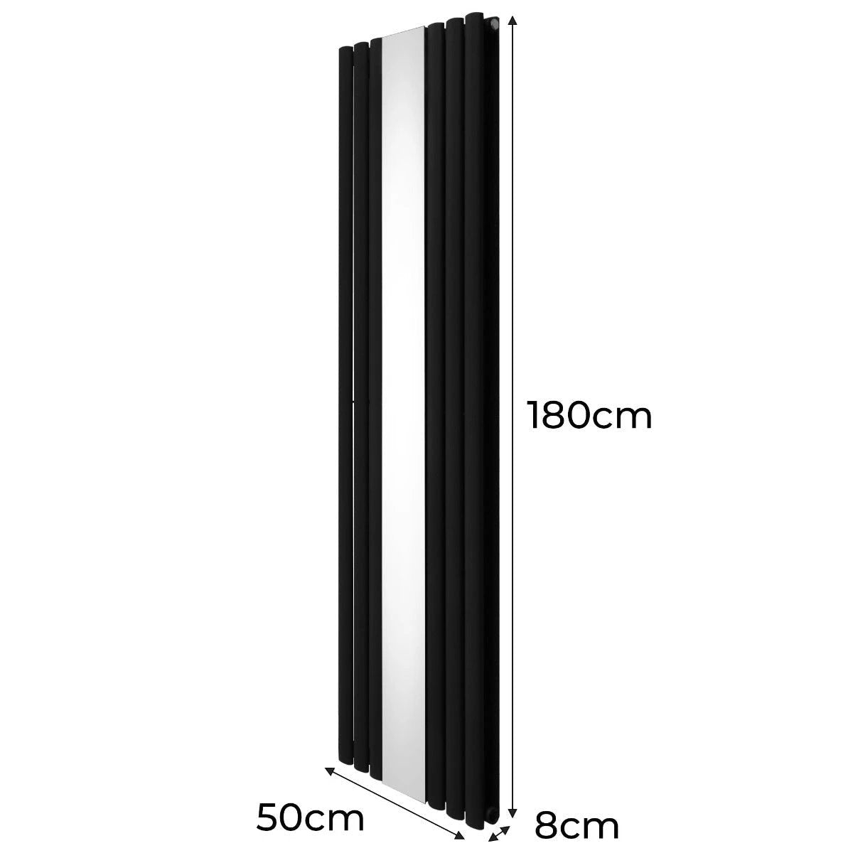 Monster Shop Premium Oval Radiator 1800x500 Mirror Living Room - Radiator