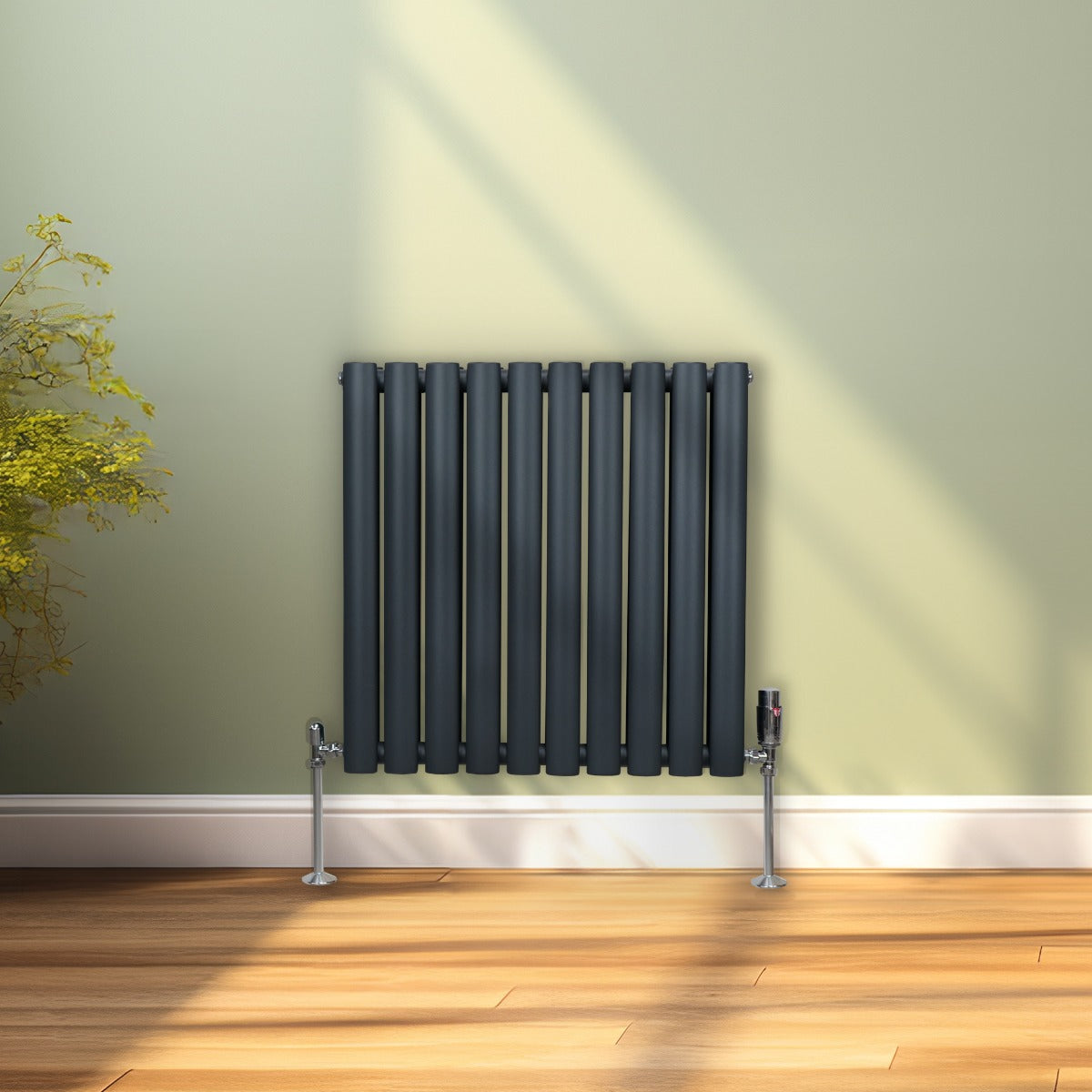 Premium Oval Radiator 600x600 Anthracite Home