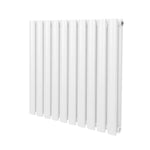 Monster Shop Premium Oval Column Radiator 600x600 White Carbon Steel 1.5mm For Home Heating Residential - Radiator