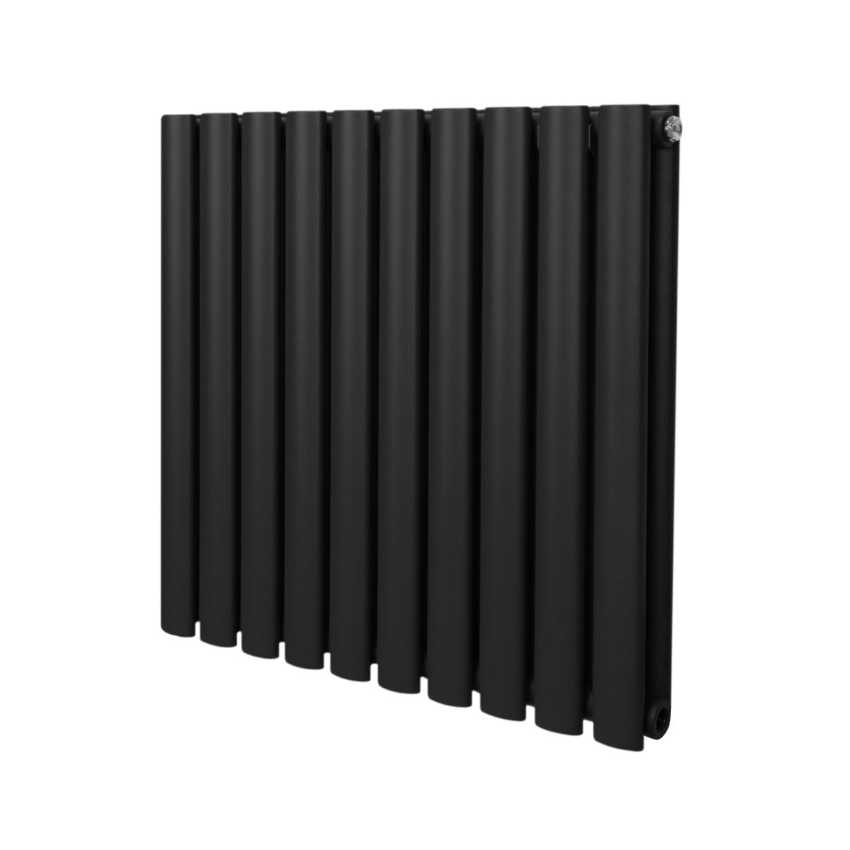 Premium Oval Column Radiator 600mm x 600mm Black 1.5mm Carbon Steel Energy Efficient For Homes