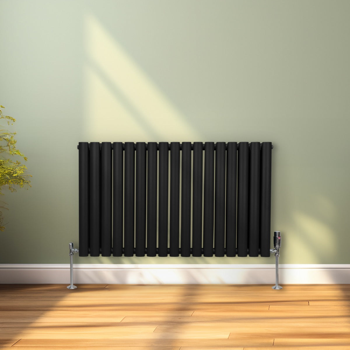Premium Oval Column Radiator 600x1020 Black Home