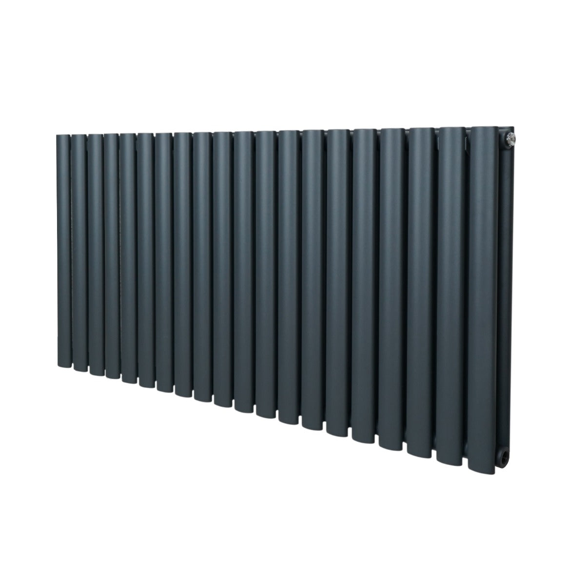 Premium Oval Column Radiator 600mm By 1200 mm Anthracite Finish For Living Rooms