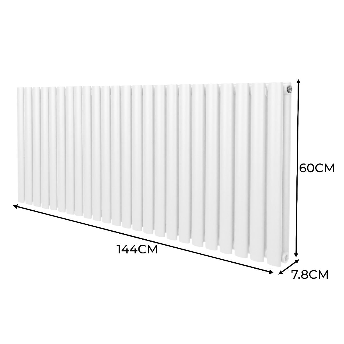 Syncx Oval Radiator 600x1440 Carbon Steel Home