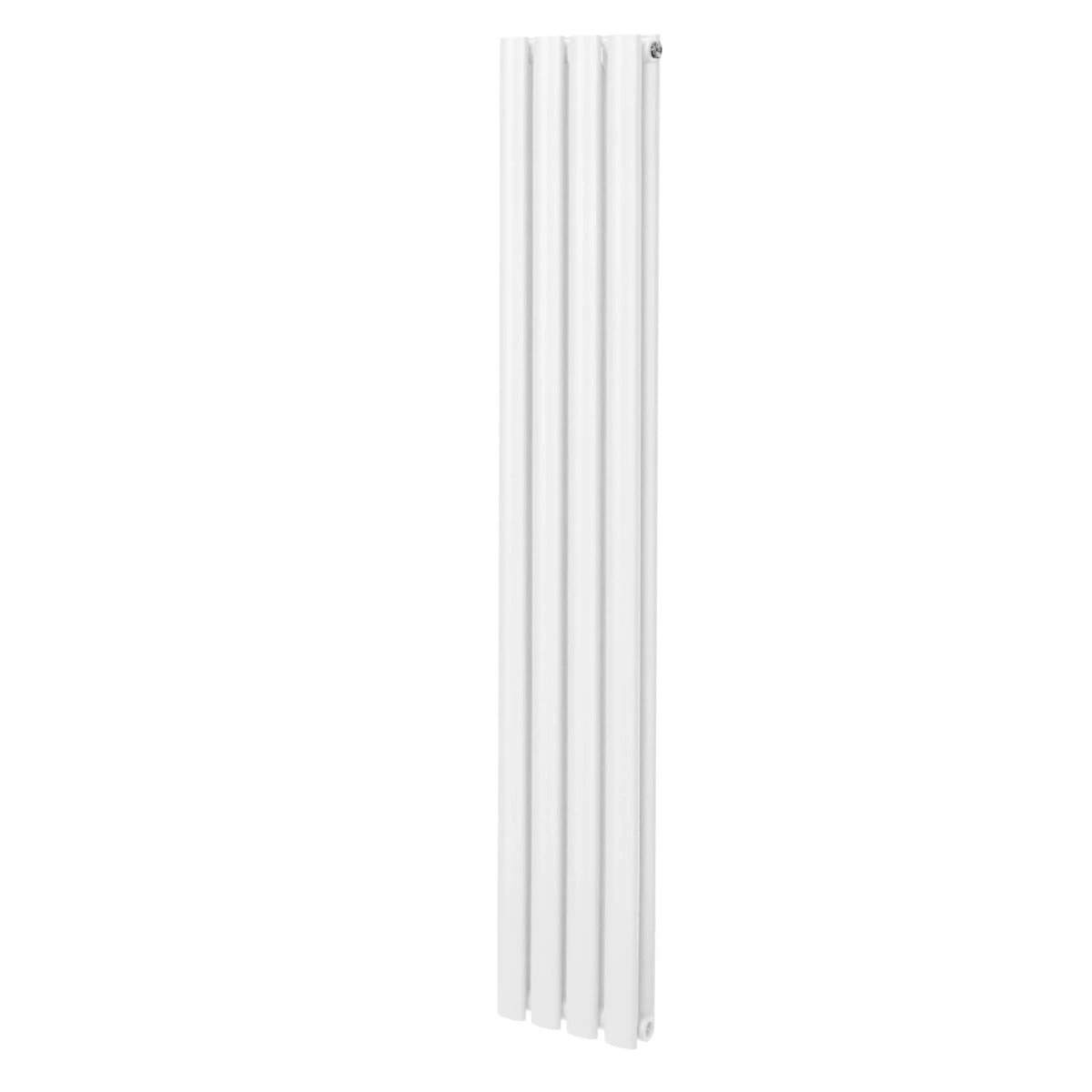 Monster Shop Premium Oval Column Radiator 1600x240mm White 1.5mm Carbon Steel For Home Heating - Radiator