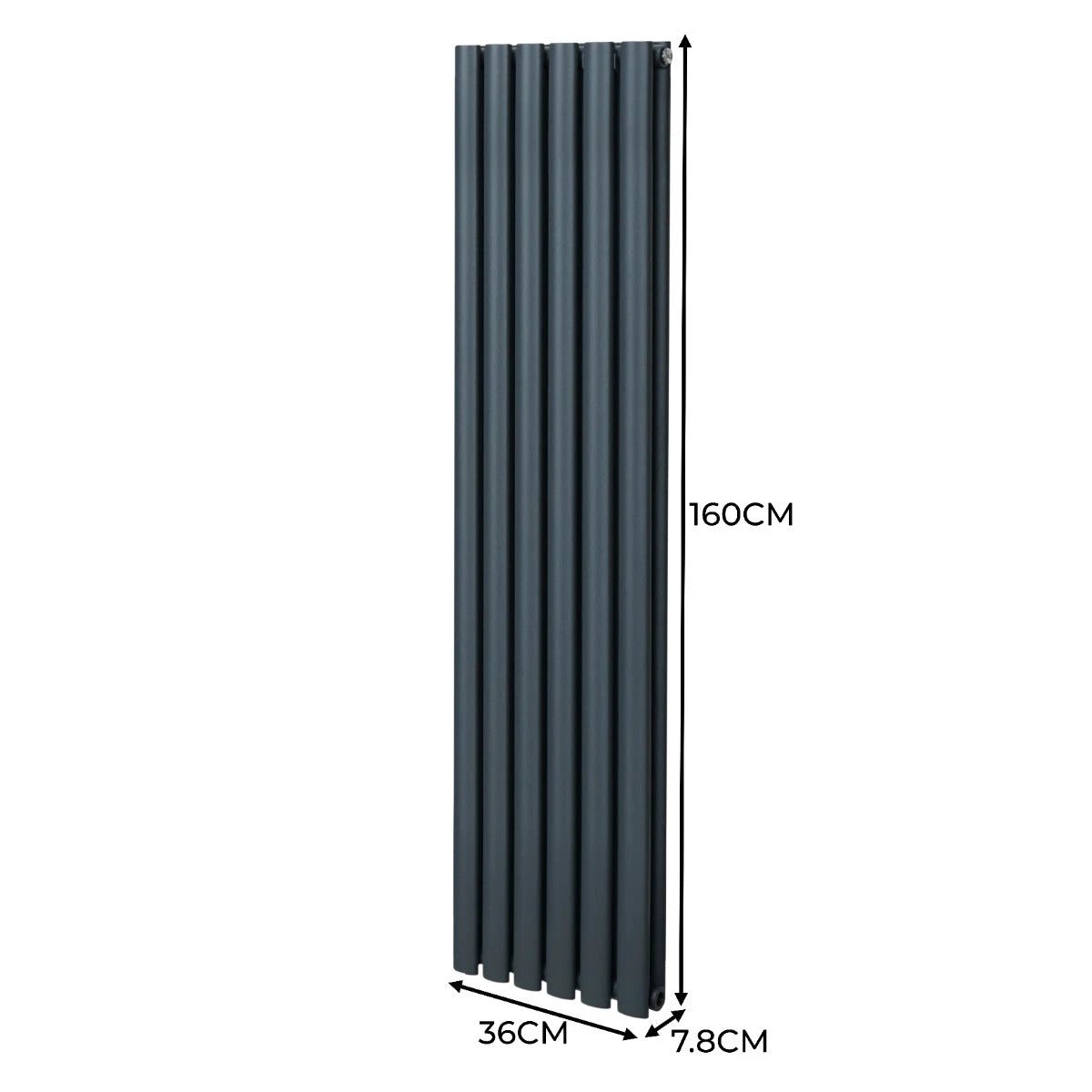 Premium Oval Radiator 1600x360mm Anthracite Home by Monster Shop