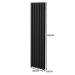 Monster Shop Premium Oval Radiator 1600x360 Carbon Steel Homes - Radiator