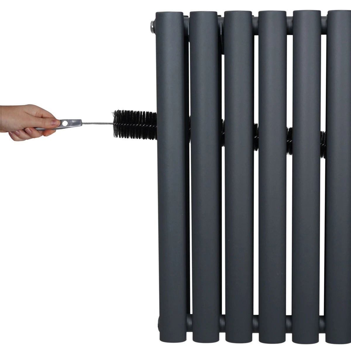 Monster Shop Premium Oval Radiator 1600x480mm Anthracite Home - Radiator