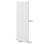 Monster Shop Syncx Oval Column Radiator 1600x480mm Carbon Home - Radiator