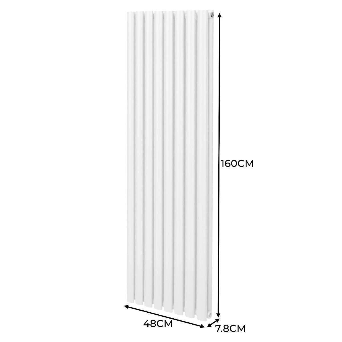 Monster Shop Syncx Oval Column Radiator 1600x480mm Carbon Home - Radiator