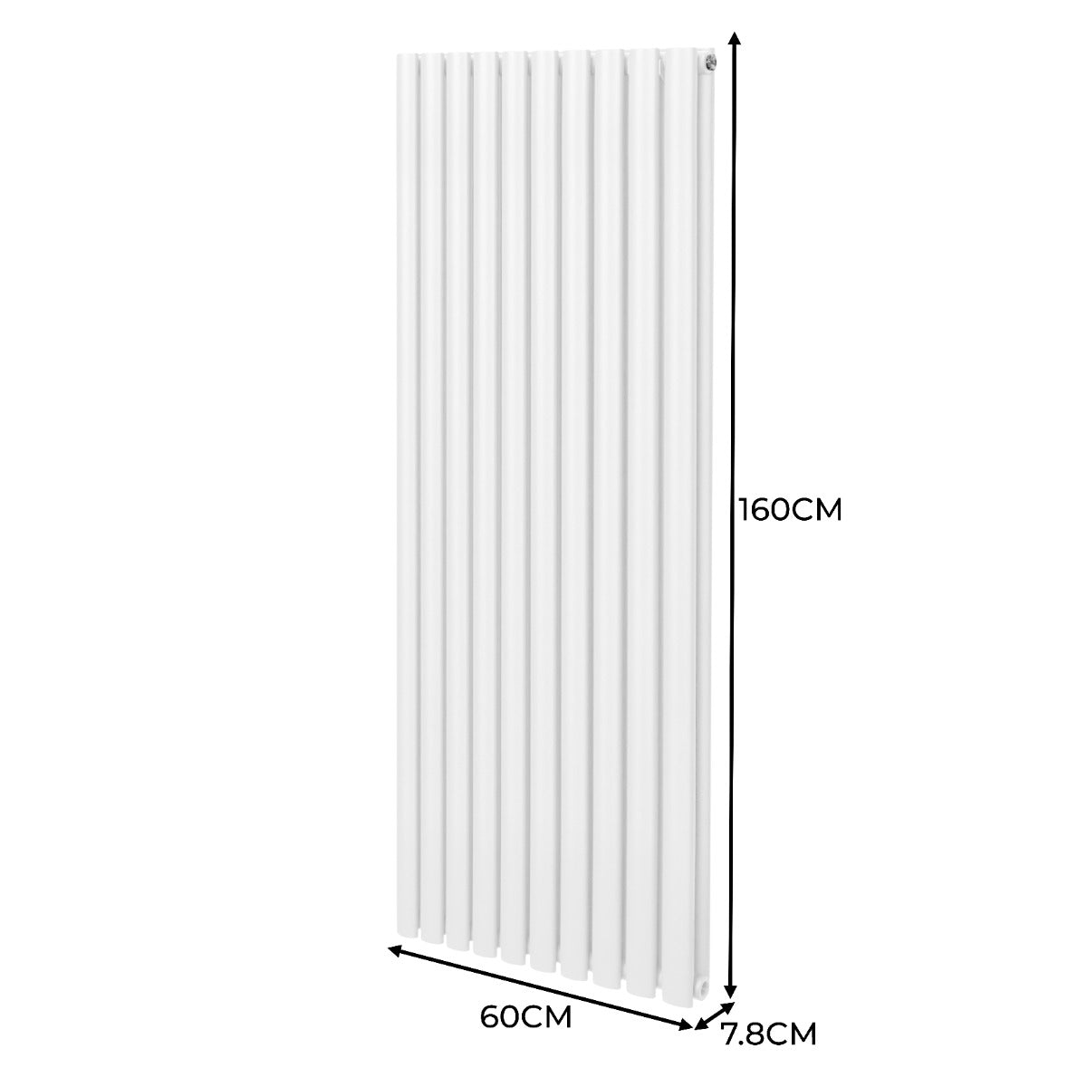 Premium Oval Radiator 1600x600mm White Home