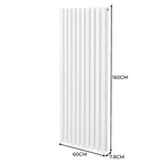 Premium Oval Radiator 1600x600mm White Home by Monster Shop