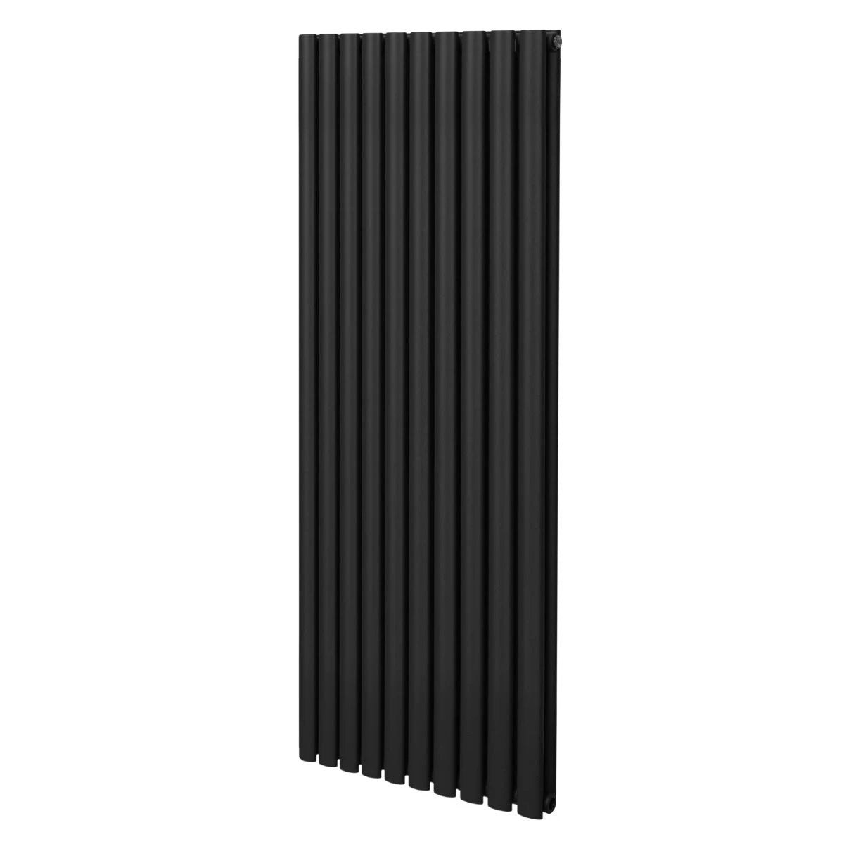 Premium Oval Column Radiator 1600x600mm Black Carbon Steel 1.5mm Energy Efficient Home Heating by Monster Shop