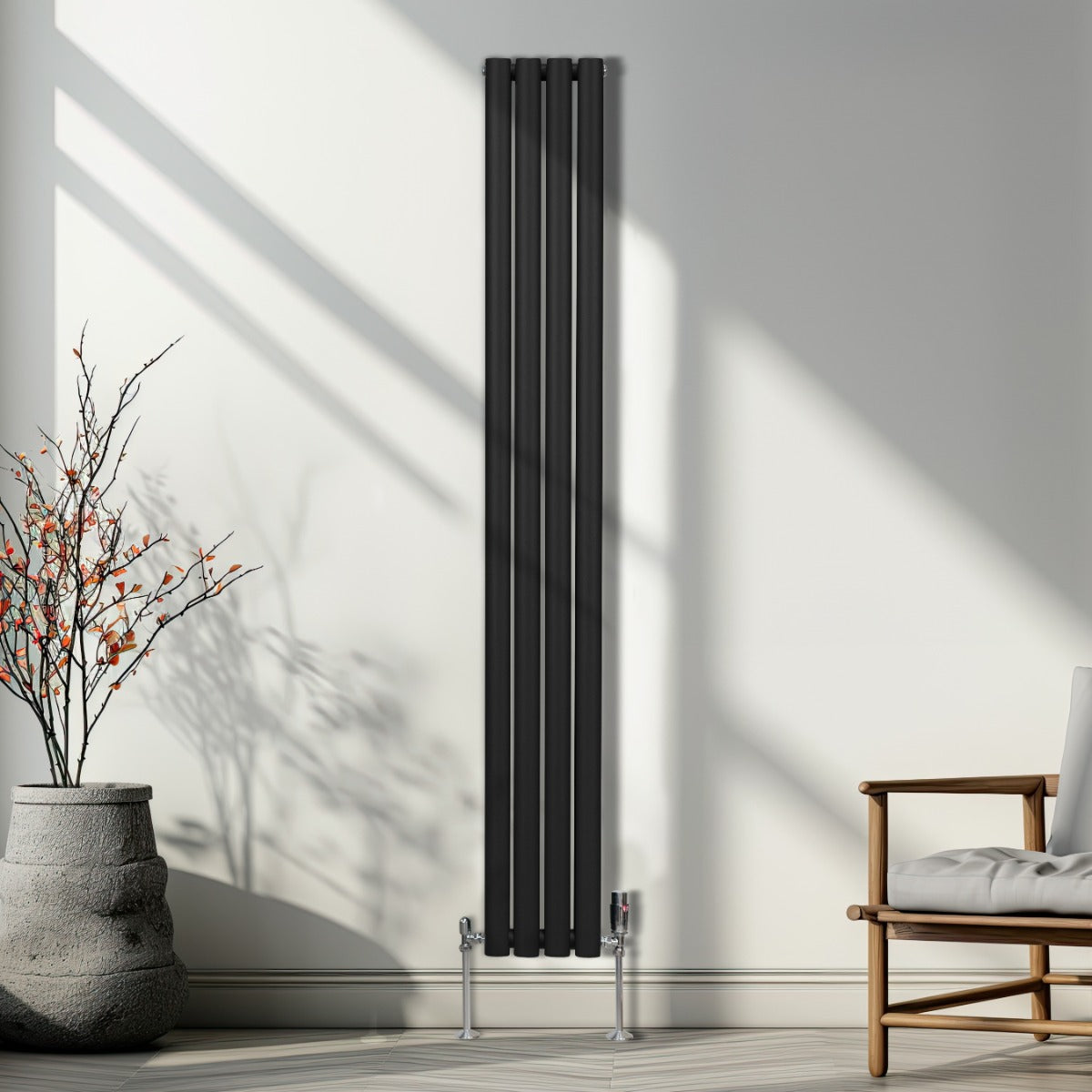 Top Oval Column Radiator 1800x240 CarbonSteel Home