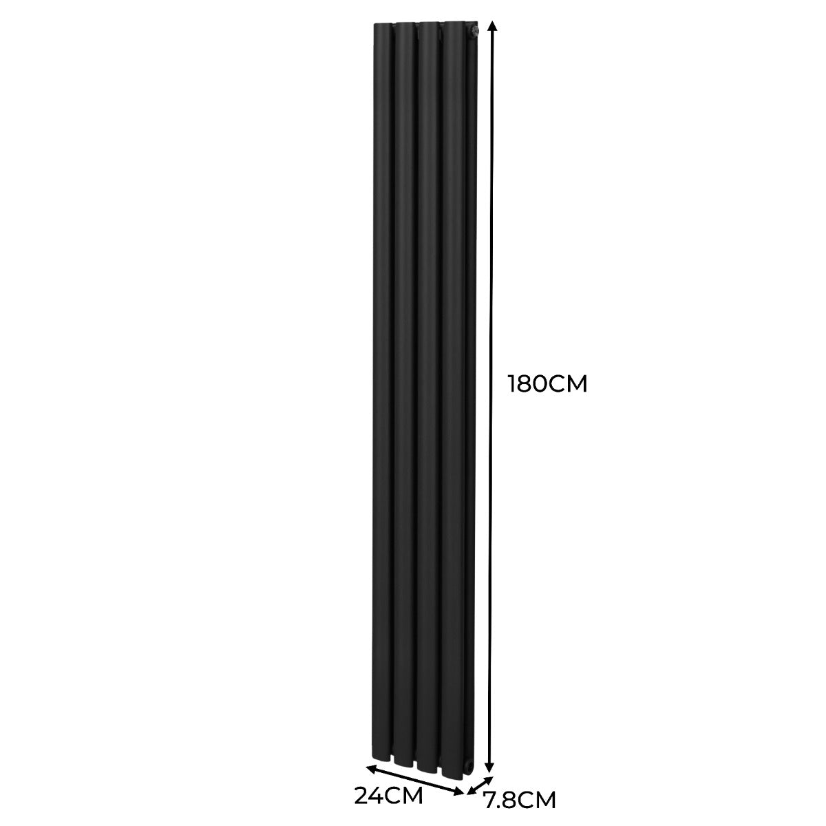 Top Oval Column Radiator 1800x240 CarbonSteel Home
