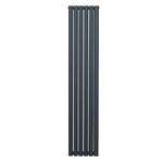 Monster Shop Premium Oval Column Radiator 1800mm x 360mm Carbon Steel 1.5mm Anthracite Home Heating - Radiator