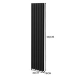 Monster Shop Premium Oval Radiator 1800x360 Carbon Steel Home - Radiator