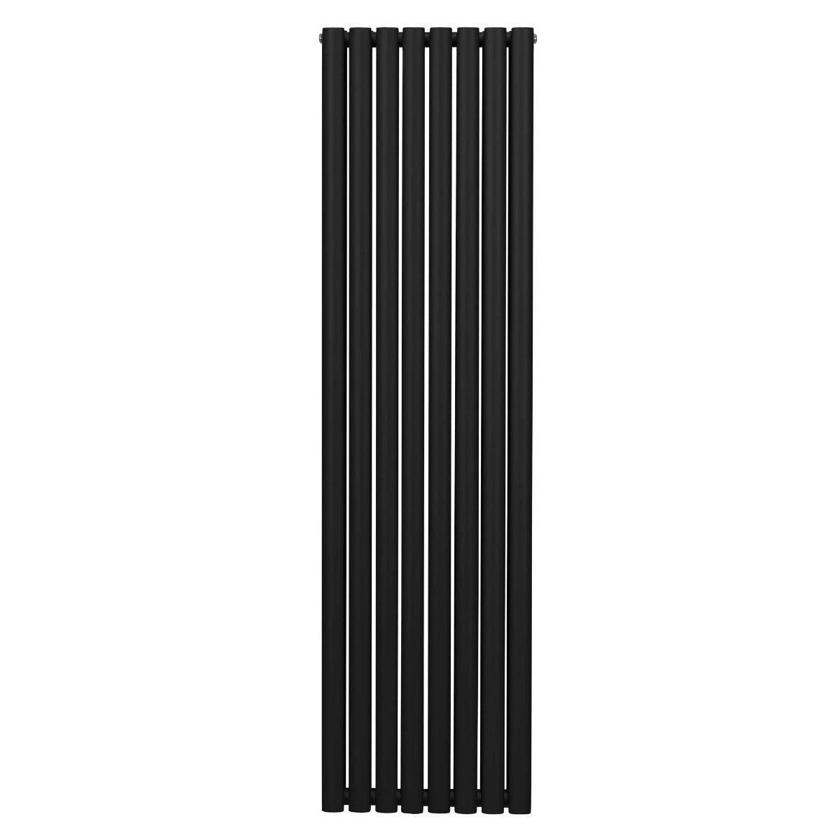 Premium Oval Column Radiator 1800mm x 480mm Carbon Steel 1.5mm Black Finish For Modern Homes by Monster Shop