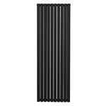 Premium Oval Column Radiator 1800x600 Black Home by Monster Shop