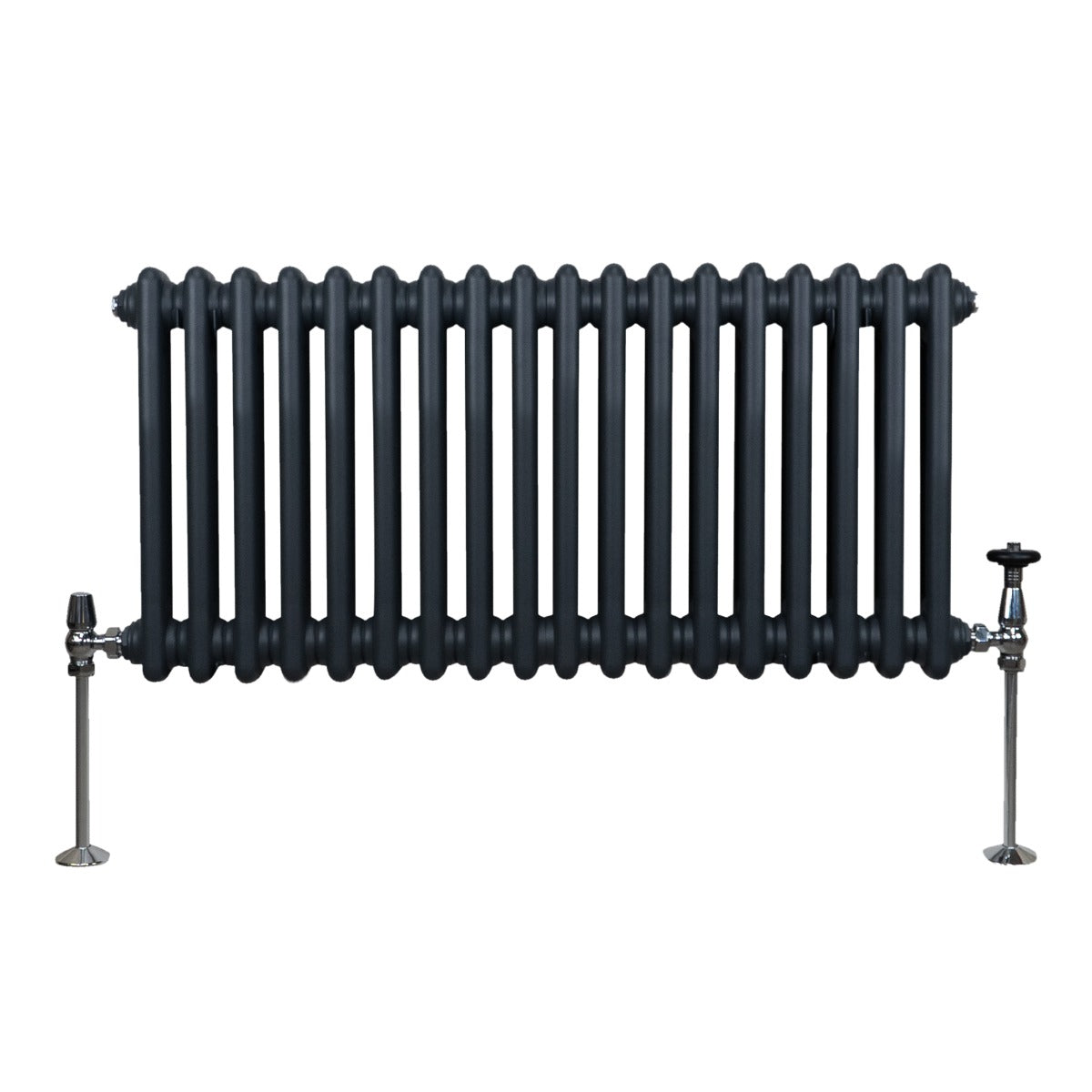 Premium Traditional Radiator 300x832mm Anthracite Finish 1.5mm Carbon Steel For Homes