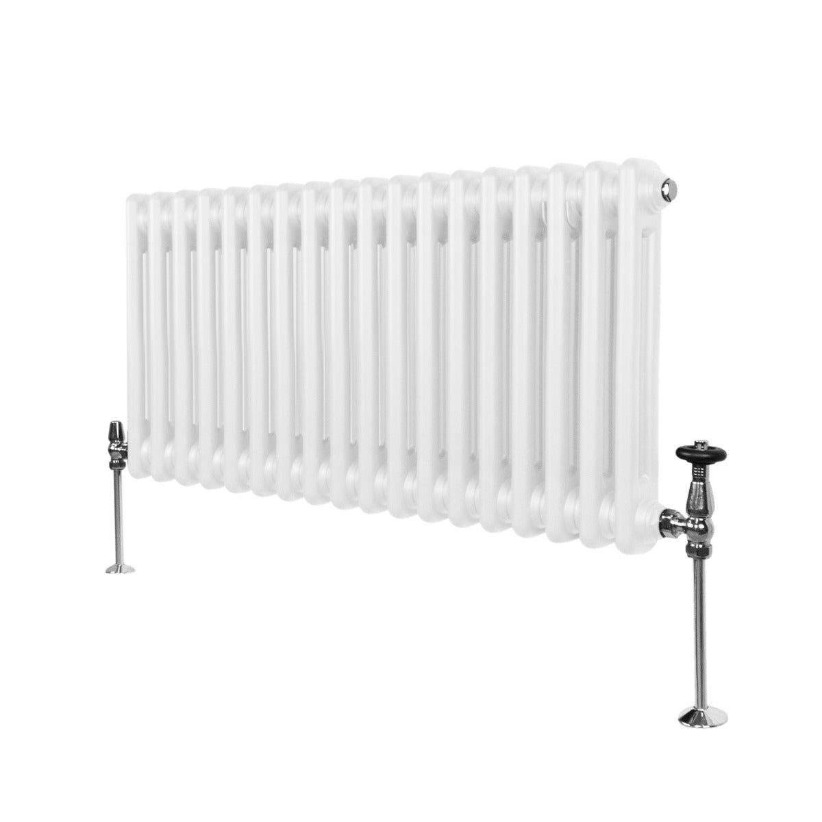 Premium Traditional Radiator 300x832mm White Two Column Durable Steel Ideal For Living Rooms