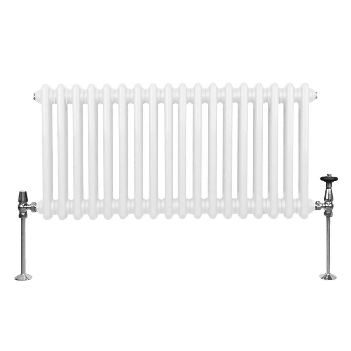 Premium Traditional Radiator 300x832mm White Two Column Durable Steel Ideal For Living Rooms