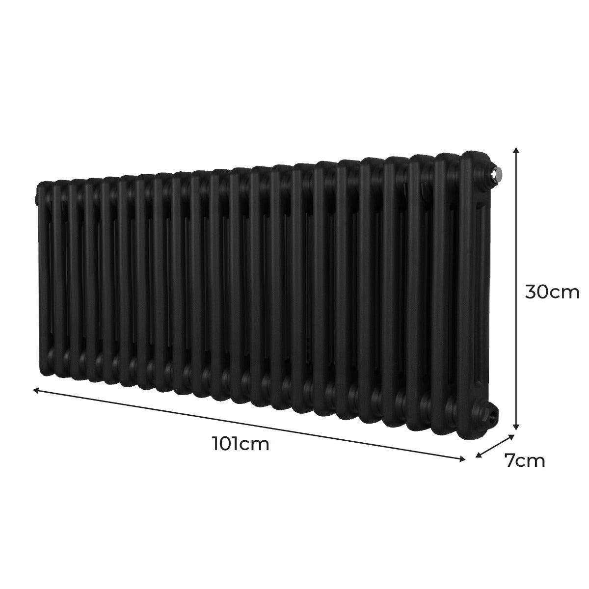 Traditional Radiator 300x1012 Black Home